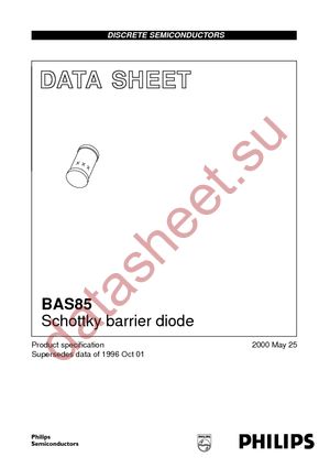 BAS85 T/R datasheet  